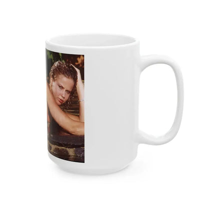 Linda Blair #362 - Topless (Vintage Female Icon) White Coffee Mug - Go Mug Yourself