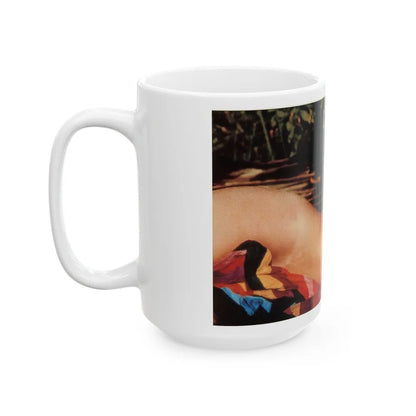 Linda Blair #363 - Topless (Vintage Female Icon) White Coffee Mug-Go Mug Yourself