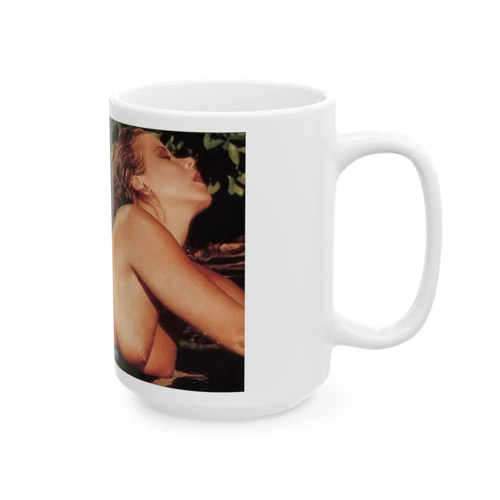 Linda Blair #363 - Topless (Vintage Female Icon) White Coffee Mug-Go Mug Yourself