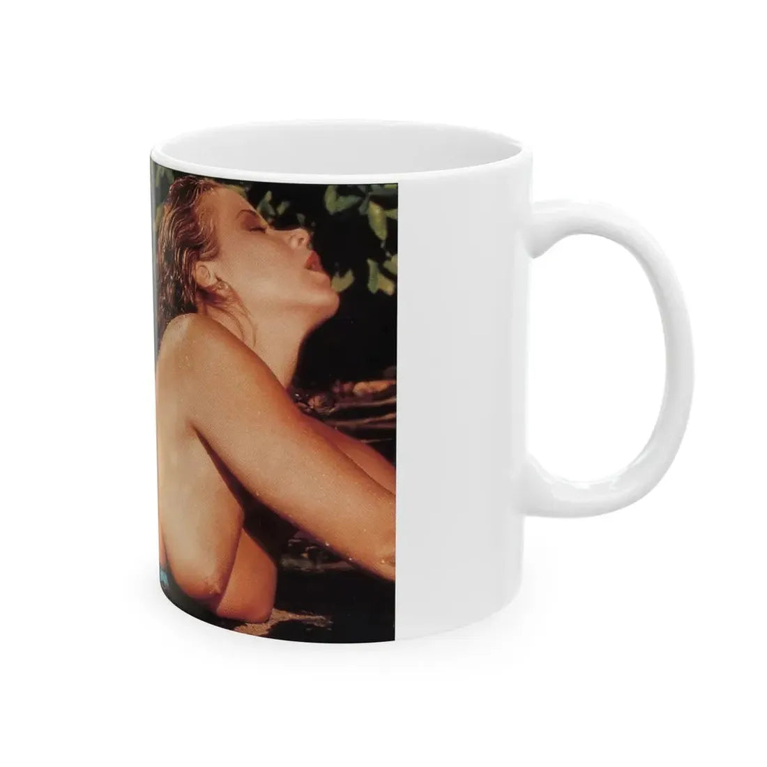 Linda Blair #363 - Topless (Vintage Female Icon) White Coffee Mug - Go Mug Yourself