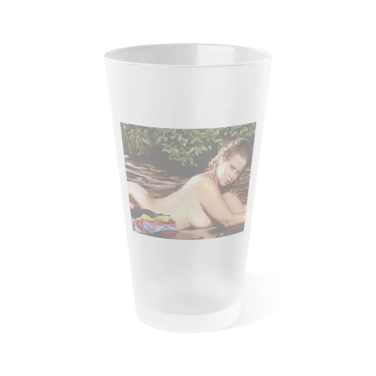 Linda Blair #364 - Topless (Vintage Female Icon) Frosted Pint Glass 16oz 16oz Frosted - Go Mug Yourself