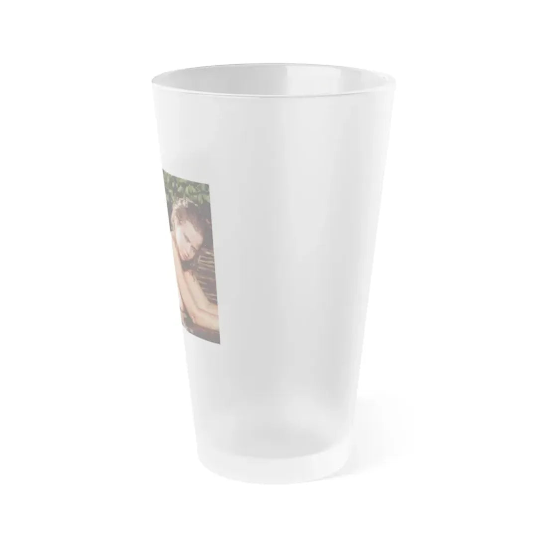 Linda Blair #364 - Topless (Vintage Female Icon) Frosted Pint Glass 16oz - Go Mug Yourself