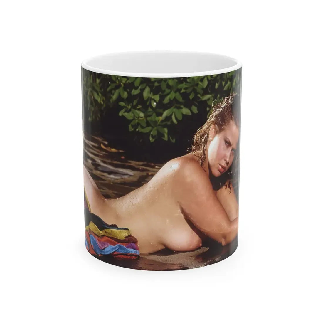 Linda Blair #364 - Topless (Vintage Female Icon) White Coffee Mug 11oz - Go Mug Yourself
