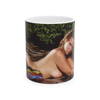 Linda Blair #364 - Topless (Vintage Female Icon) White Coffee Mug 11oz - Go Mug Yourself