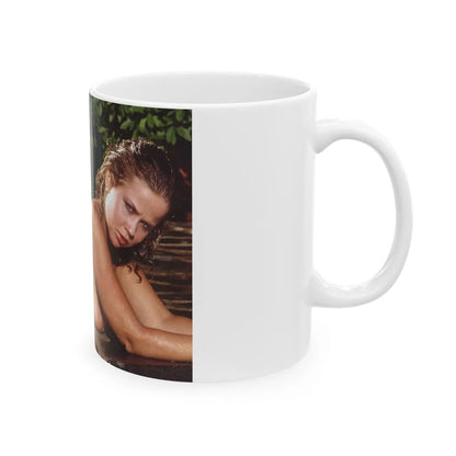 Linda Blair #364 - Topless (Vintage Female Icon) White Coffee Mug-Go Mug Yourself