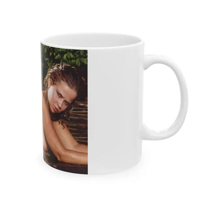 Linda Blair #364 - Topless (Vintage Female Icon) White Coffee Mug - Go Mug Yourself