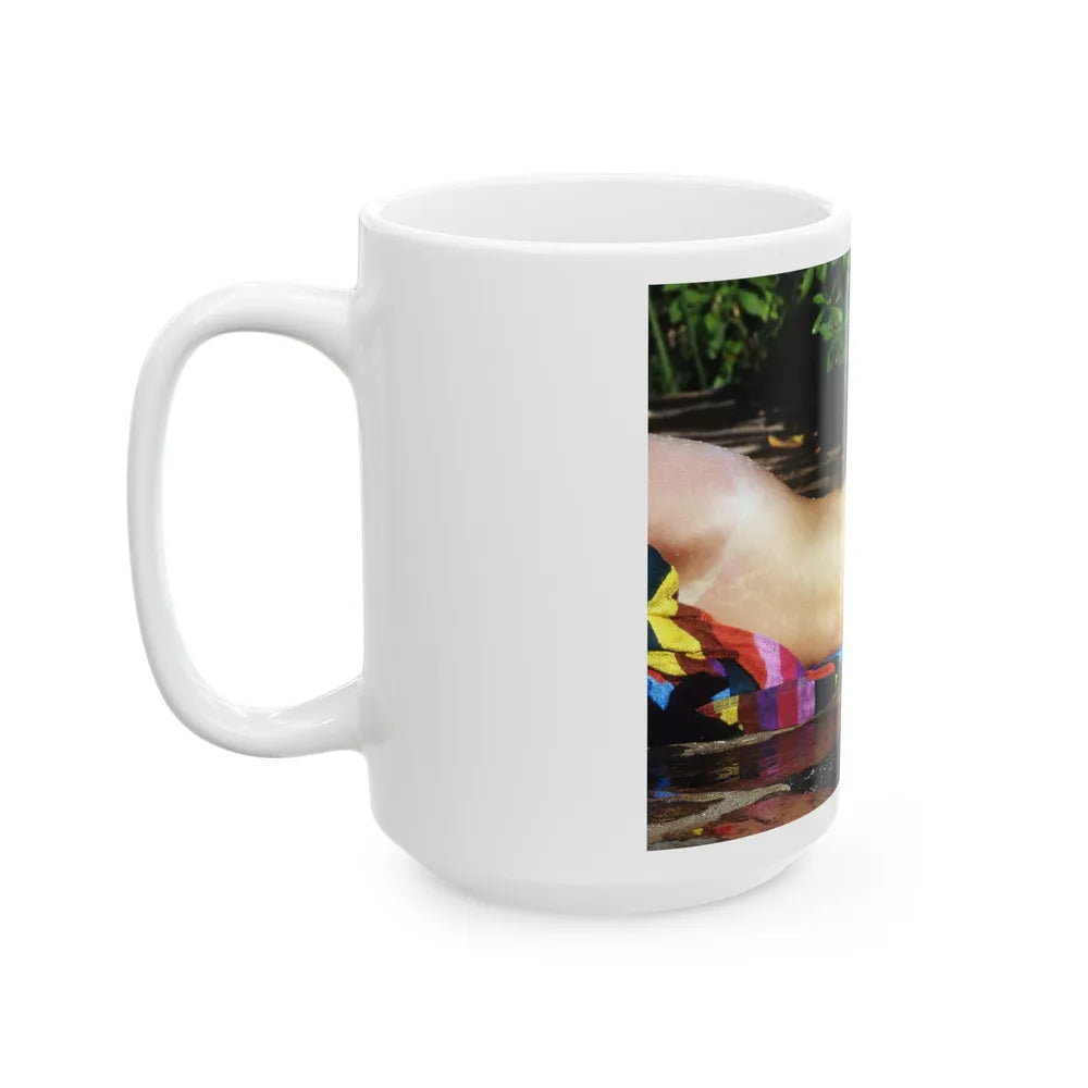 Linda Blair #365 - Topless (Vintage Female Icon) White Coffee Mug-Go Mug Yourself