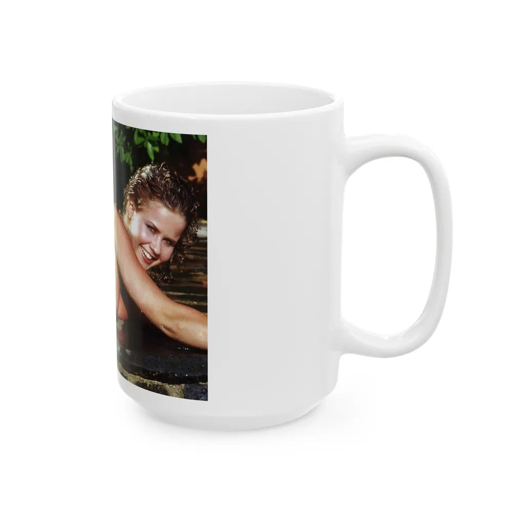 Linda Blair #365 - Topless (Vintage Female Icon) White Coffee Mug-Go Mug Yourself