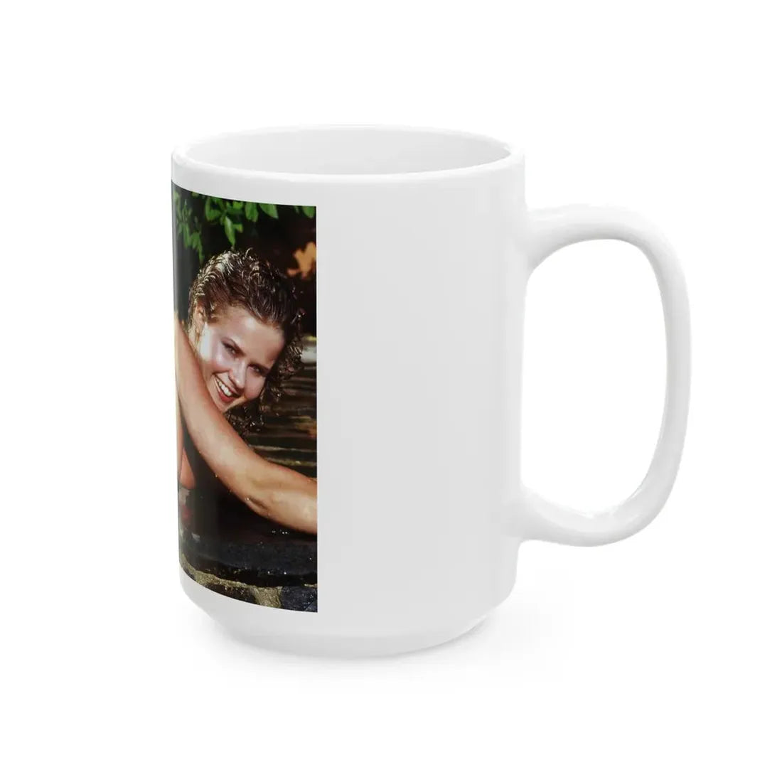 Linda Blair #365 - Topless (Vintage Female Icon) White Coffee Mug - Go Mug Yourself