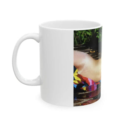 Linda Blair #365 - Topless (Vintage Female Icon) White Coffee Mug - Go Mug Yourself