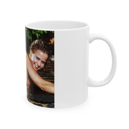 Linda Blair #365 - Topless (Vintage Female Icon) White Coffee Mug-Go Mug Yourself