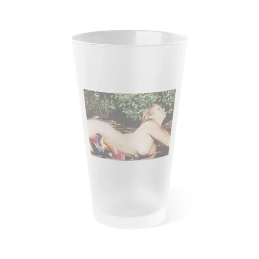 Linda Blair #366 - Topless (Vintage Female Icon) Frosted Pint Glass 16oz 16oz Frosted - Go Mug Yourself