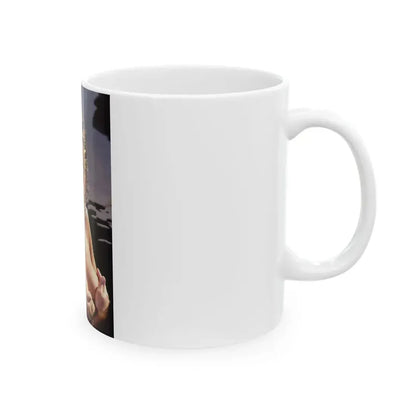 Linda Blair #367 - Underewater & Topless (Vintage Female Icon) White Coffee Mug - Go Mug Yourself