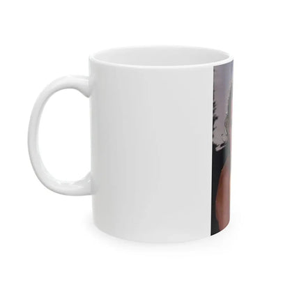Linda Blair #367 - Underewater & Topless (Vintage Female Icon) White Coffee Mug - Go Mug Yourself