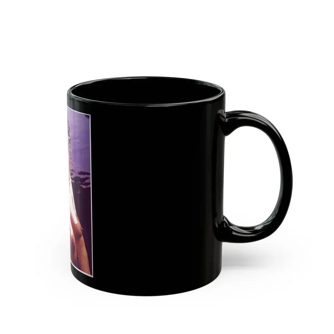 Linda Blair #368 - Underwater & Topless 1 (Vintage Female Icon) Black Coffee Mug - Go Mug Yourself