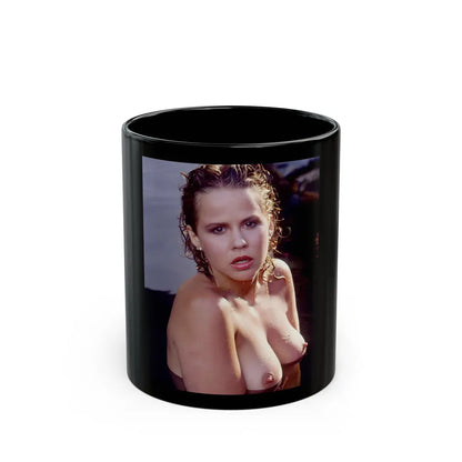 Linda Blair #369 - Underwater & Topless (Vintage Female Icon) Black Coffee Mug-11oz-Go Mug Yourself