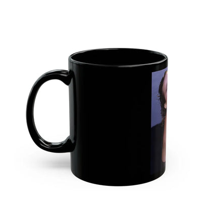 Linda Blair #370 - Underwater & Topless (Vintage Female Icon) Black Coffee Mug-Go Mug Yourself