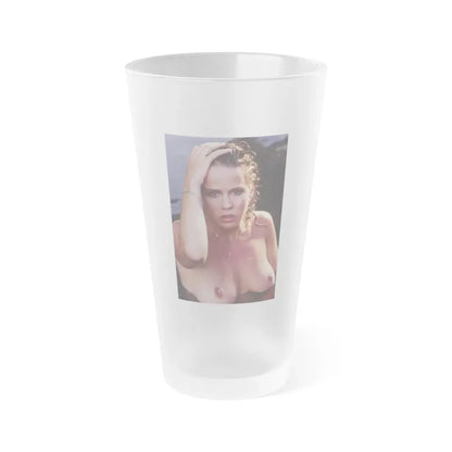 Linda Blair #371 - Underwater & Topless (Vintage Female Icon) Frosted Pint Glass 16oz 16oz Frosted - Go Mug Yourself