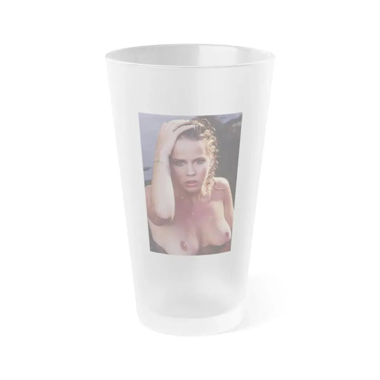 Linda Blair #371 - Underwater & Topless (Vintage Female Icon) Frosted Pint Glass 16oz 16oz Frosted - Go Mug Yourself