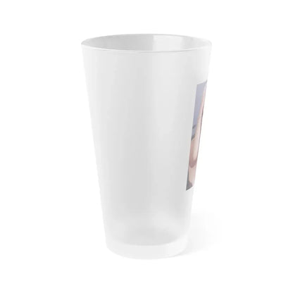 Linda Blair #371 - Underwater & Topless (Vintage Female Icon) Frosted Pint Glass 16oz - Go Mug Yourself
