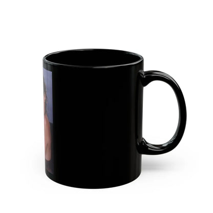 Linda Blair #372 - Underewater & Topless (Vintage Female Icon) Black Coffee Mug-Go Mug Yourself