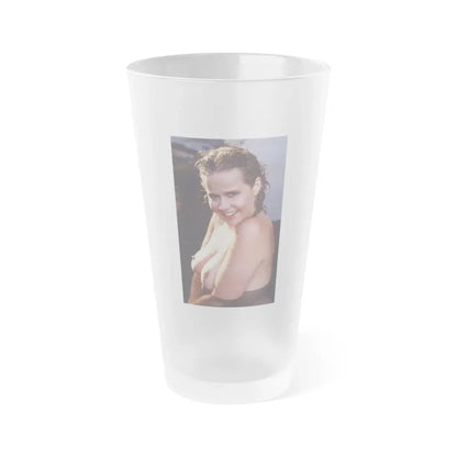 Linda Blair #372 - Underewater & Topless (Vintage Female Icon) Frosted Pint Glass 16oz 16oz Frosted - Go Mug Yourself