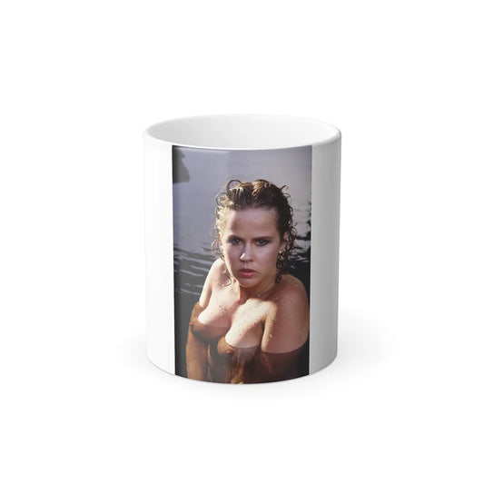 Linda Blair #373 - Underewater & Topless (Vintage Female Icons) Color Changing Mug 11oz-11oz-Go Mug Yourself
