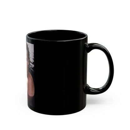 Linda Blair #373 - Underwater & Topless (Vintage Female Icon) Black Coffee Mug-Go Mug Yourself