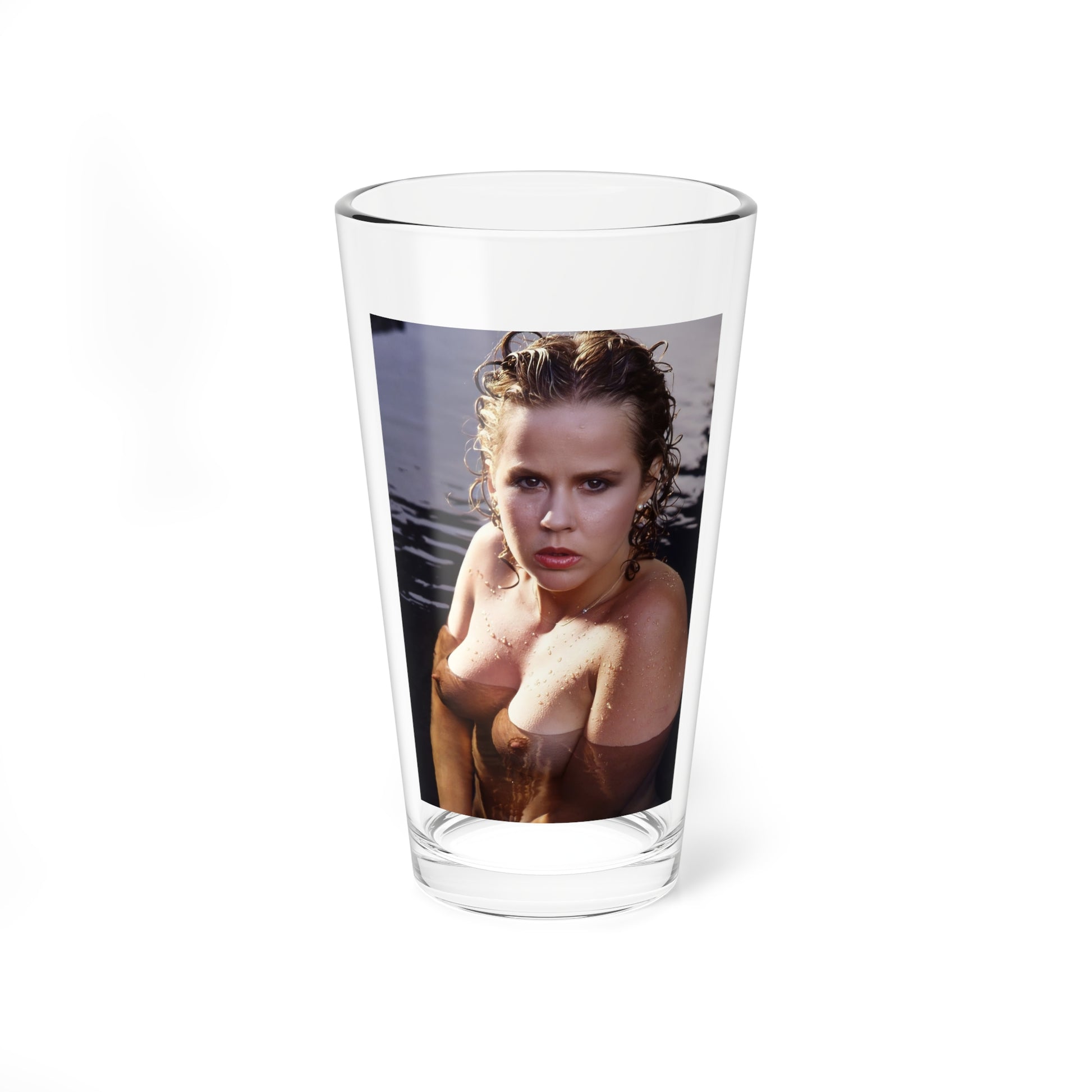 Linda Blair #373 - Underwater & Topless (Vintage Female Icon) Pint Glass 16oz-16oz-Go Mug Yourself