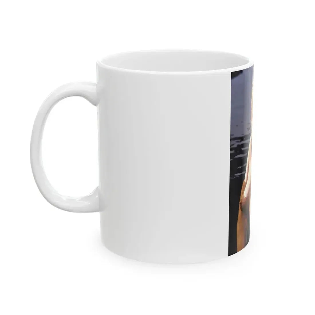 Linda Blair #373 - Underwater & Topless (Vintage Female Icon) White Coffee Mug - Go Mug Yourself