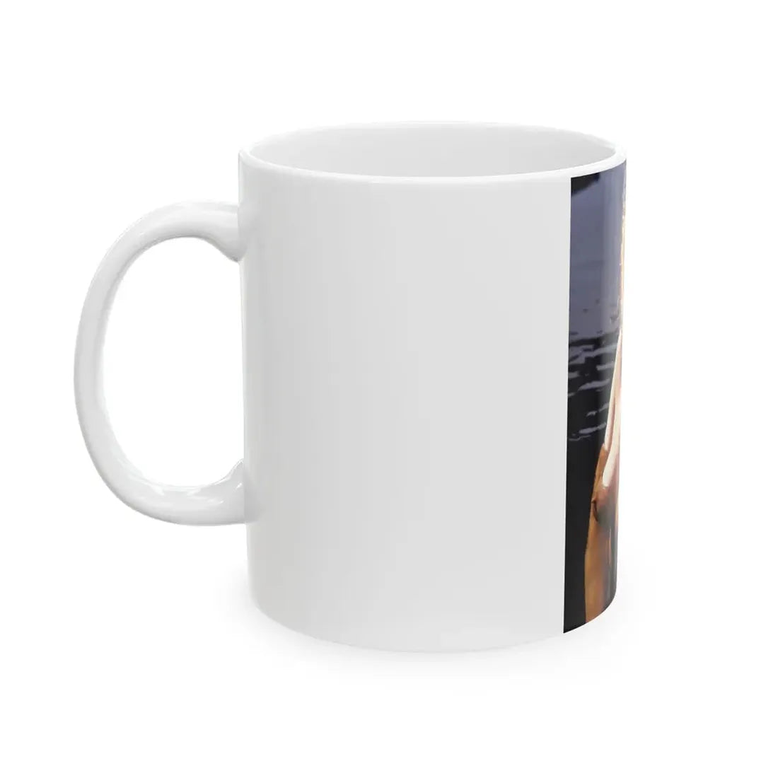 Linda Blair #373 - Underwater & Topless (Vintage Female Icon) White Coffee Mug - Go Mug Yourself
