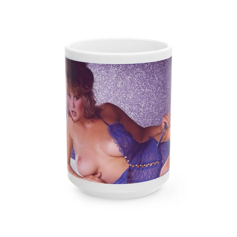 Linda Blair #375 (Vintage Female Icon) White Coffee Mug-15oz-Go Mug Yourself