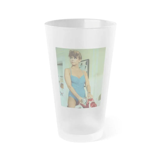 Linda Blair #59 (Vintage Female Icon) Frosted Pint Glass 16oz 16oz Frosted - Go Mug Yourself
