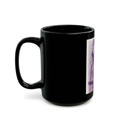 Linda Blair #61 - Topless (Vintage Female Icon) Black Coffee Mug - Go Mug Yourself