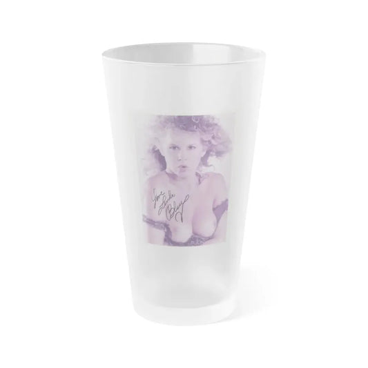 Linda Blair #61 - Topless (Vintage Female Icon) Frosted Pint Glass 16oz 16oz Frosted - Go Mug Yourself