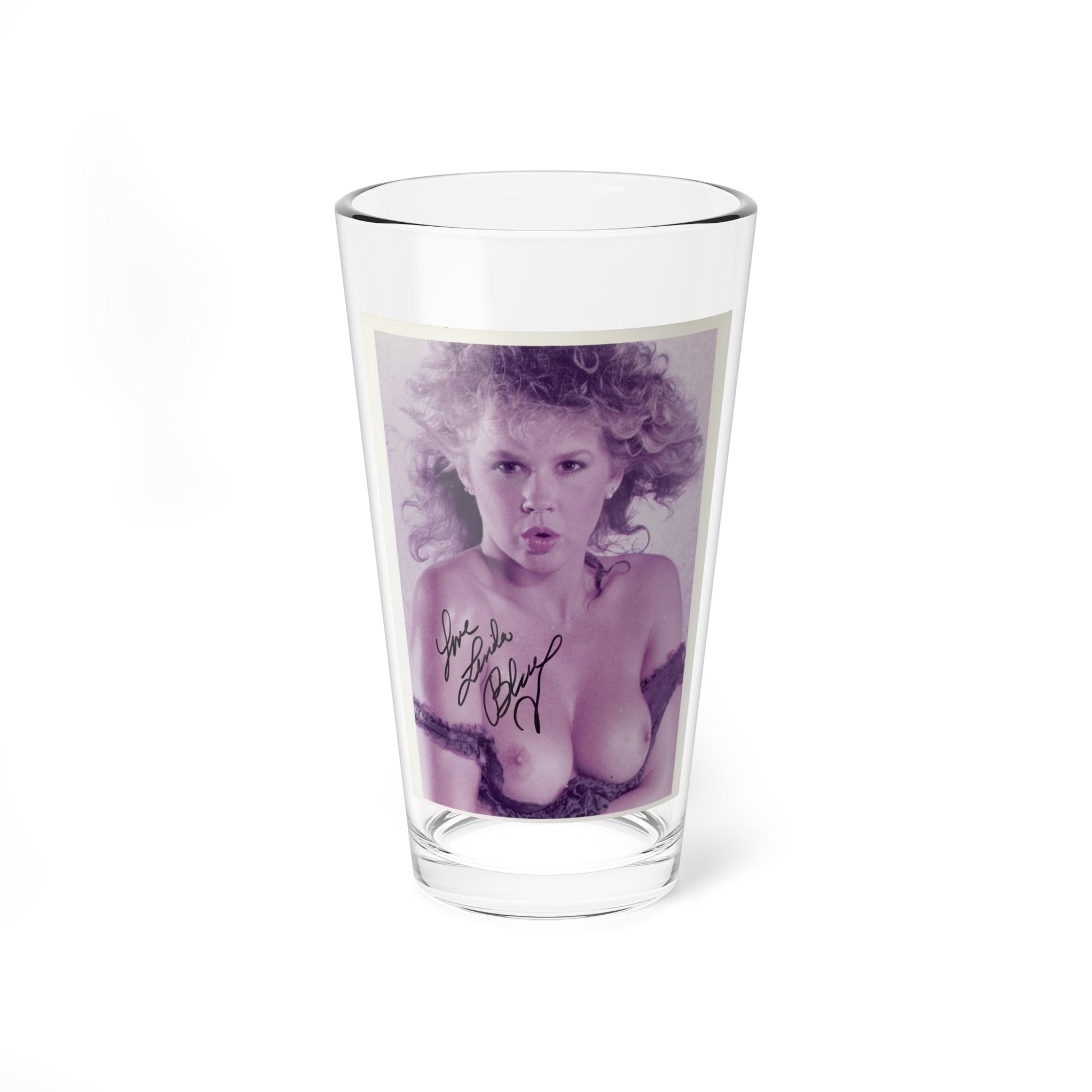 Linda Blair #61 - Topless (Vintage Female Icon) Pint Glass 16oz-16oz-Go Mug Yourself