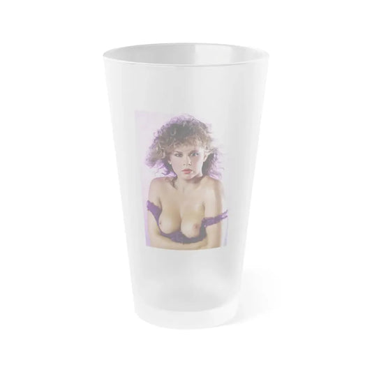 Linda Blair #62 - Topless (Vintage Female Icon) Frosted Pint Glass 16oz 16oz Frosted - Go Mug Yourself