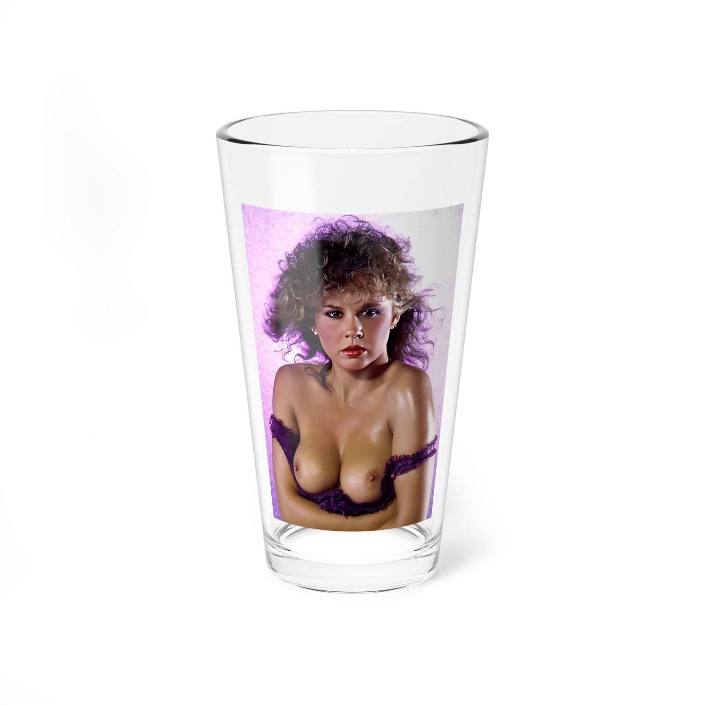 Linda Blair #62 - Topless (Vintage Female Icon) Pint Glass 16oz-16oz-Go Mug Yourself