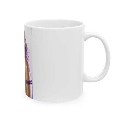 Linda Blair #62 - Topless (Vintage Female Icon) White Coffee Mug - Go Mug Yourself
