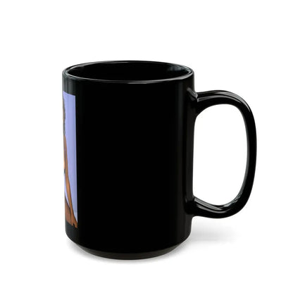 Linda Blair #67 1 (Vintage Female Icon) Black Coffee Mug - Go Mug Yourself