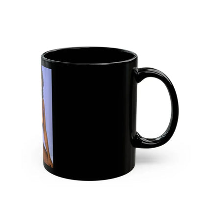 Linda Blair #67 1 (Vintage Female Icon) Black Coffee Mug - Go Mug Yourself