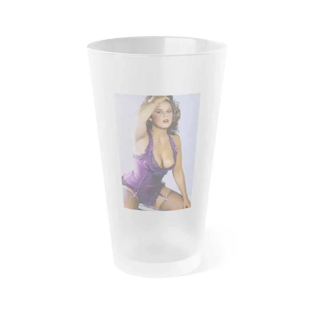 Linda Blair #67 1 (Vintage Female Icon) Frosted Pint Glass 16oz 16oz Frosted - Go Mug Yourself