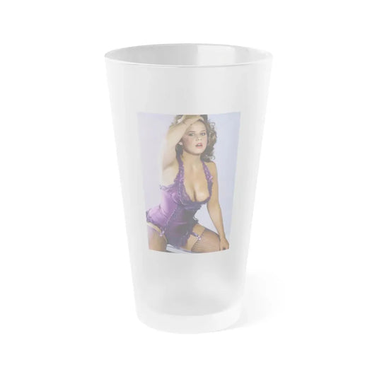 Linda Blair #67 1 (Vintage Female Icon) Frosted Pint Glass 16oz 16oz Frosted - Go Mug Yourself