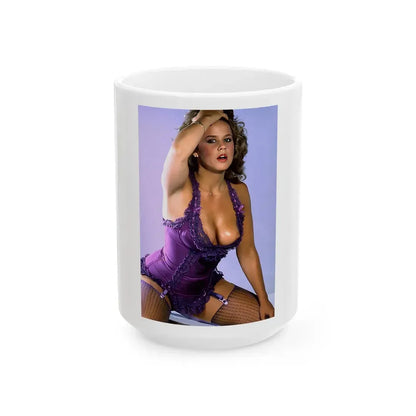 Linda Blair #67 1 (Vintage Female Icon) White Coffee Mug 15oz - Go Mug Yourself