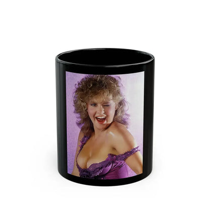 Linda Blair #74 (Vintage Female Icon) Black Coffee Mug 11oz - Go Mug Yourself