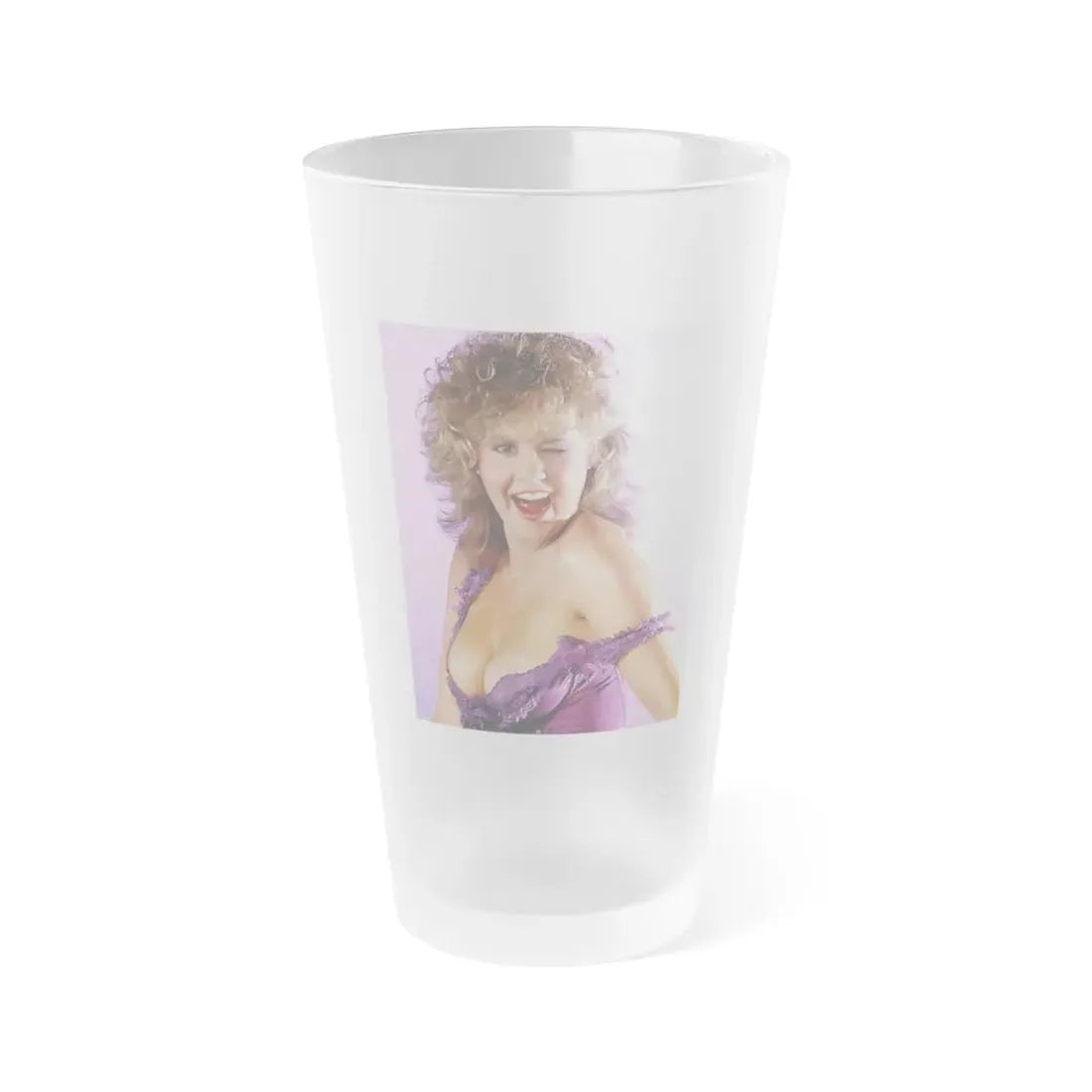 Linda Blair #74 (Vintage Female Icon) Frosted Pint Glass 16oz 16oz Frosted - Go Mug Yourself