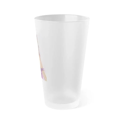 Linda Blair #74 (Vintage Female Icon) Frosted Pint Glass 16oz - Go Mug Yourself