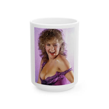 Linda Blair #74 (Vintage Female Icon) White Coffee Mug-15oz-Go Mug Yourself