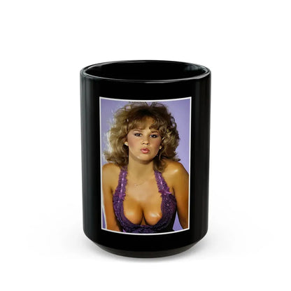 Linda Blair #75 (Vintage Female Icon) Black Coffee Mug 15oz - Go Mug Yourself