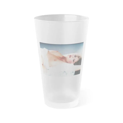 Linda Blair #86 - Topless (Vintage Female Icon) Frosted Pint Glass 16oz 16oz Frosted - Go Mug Yourself